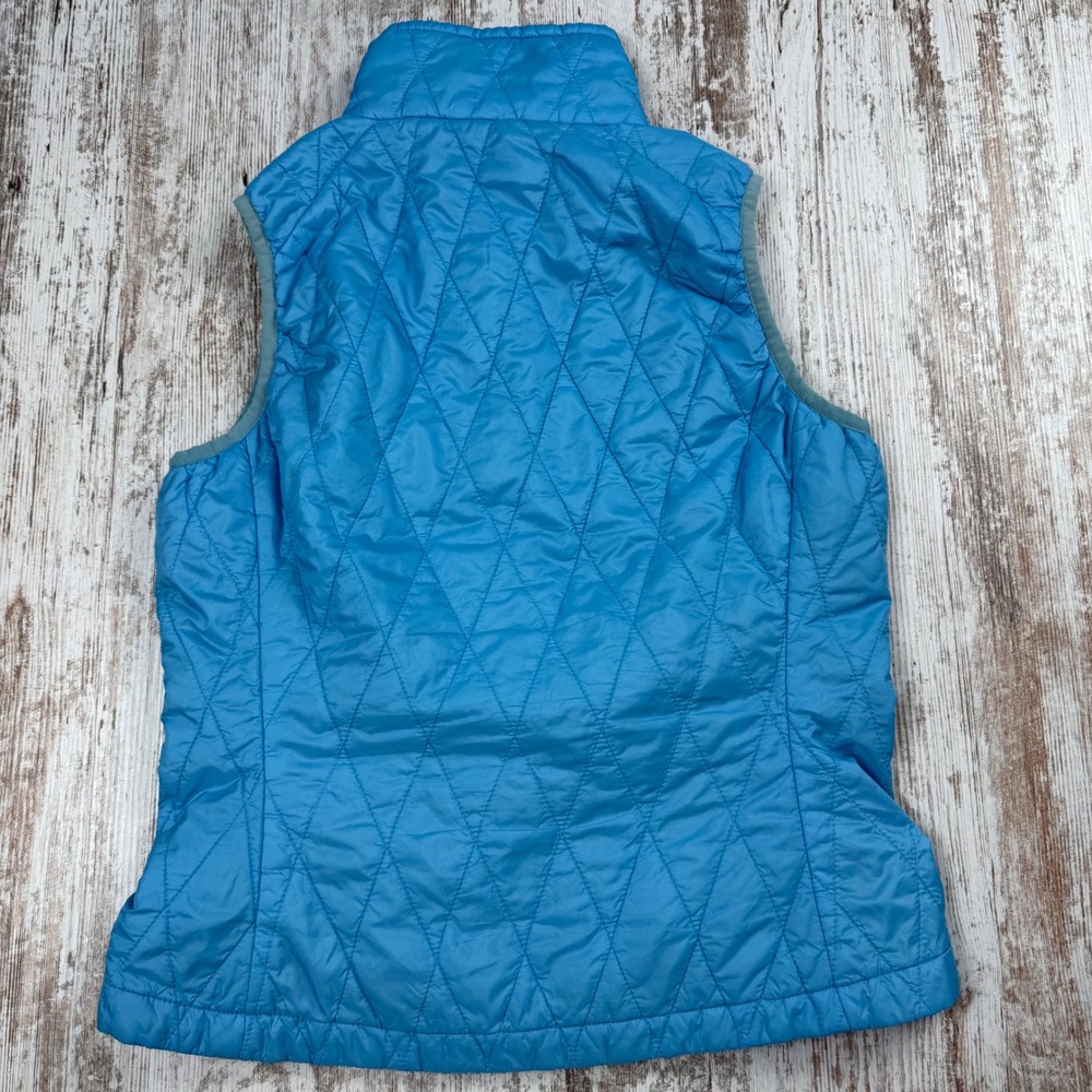 Patagonia Nano Puff Vest Womens Small Blue Quilted Insulated Full Zip Puffer S - Picture 2 of 8
